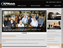 Tablet Screenshot of kp-walsh.com